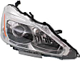2013-2015 Nissan Altima - 4-Piece Kit Driver and Passenger Side Halogen Headlight, With bulb(s), Sedan, OE Replacement, Includes (1) Bumper Cover, (1) Grille Assembly and (2) Headlight
