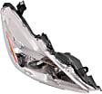 2013-2015 Nissan Altima - 4-Piece Kit Driver and Passenger Side Halogen Headlight, With bulb(s), Sedan, OE Replacement, Includes (1) Bumper Cover, (1) Grille Assembly and (2) Headlight