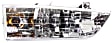 1998 Ford Windstar - 4-Piece Kit Driver and Passenger Side Halogen Headlight, With bulb(s), OE Replacement,  Includes (2) Corner Light and (2) Headlight