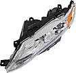 2010 Toyota Venza - 3-Piece Kit Driver and Passenger Side Halogen Headlight, With bulb(s), OE Replacement,  Includes (1) Bumper Cover and (2) Headlight