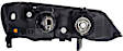 2003 Acura TL Base - 4-Piece Kit Front Primed Bumper Cover,  Includes (1) Bumper Cover, (1) Grille, and (2) Headlight