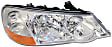2003 Acura TL Base - 4-Piece Kit Front Primed Bumper Cover,  Includes (1) Bumper Cover, (1) Grille, and (2) Headlight