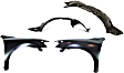 2011 Nissan Maxima - 4-Piece Kit Front, Driver and Passenger Side Fender, Includes (2) Fender and (2) Fender Liner