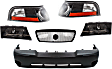 6-Piece Kit, Front Primed Bumper Cover, Includes (1) Bumper Cover, (2) Corner Light, (1) Grille, and (2) Headlight
