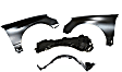 4-Piece Kit, Front, Driver and Passenger Side Fender, Includes (2) Fender and (2) Fender Liner