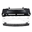 2010 Subaru Forester - 3-Piece Kit Front Primed Bumper Cover, Sport Utility,  Includes (1) Bumper Absorber, (1) Bumper Cover, and (1) Bumper Reinforcement