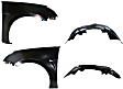 2008-2011 Ford Focus - 4-Piece Kit, Front, Driver and Passenger Side Fender, Includes (2) Fender and (2) Fender Liner