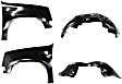4-Piece Kit, Front, Driver and Passenger Side Fender, Includes (2) Fender and (2) Fender Liner
