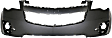 3-Piece Kit, Front, Upper Primed Bumper Cover, Includes (1) Bumper Cover and (2) Bumper Reflector