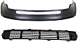 2-Piece Kit, Front, Upper Primed Bumper Cover, Includes (1) Bumper Cover and (1) Bumper Grille