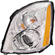 2007 Cadillac DTS - 4-Piece Kit Driver and Passenger Side HID/Xenon Headlight, With bulb(s), Except Export Models (Non- US Market), OE Replacement,  Includes (2) Fog Light and (2) Headlight