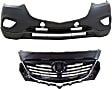2-Piece Kit, Front Primed Bumper Cover, Includes (1) Bumper Cover and (1) Grille