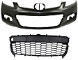 2-Piece Kit, Front Primed Bumper Cover, Includes (1) Bumper Cover and (1) Bumper Grille
