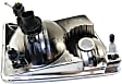 2003 Ford Ranger - 4-Piece Kit Driver and Passenger Side Halogen Headlight, With bulb(s), OE Replacement,  Includes (2) Corner Light and (2) Headlight