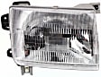 1999 Nissan Frontier - 7-Piece Kit Front Bumper, USA Built Vehicle, Chrome, Includes (1) Bumper, (2) Bumper Bracket, (1) Bumper Trim, (2) Headlight, and (1) Valance