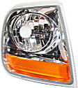 2003 Ford F-150 - 4-Piece Kit Driver and Passenger Side Halogen Headlight, With bulb(s),  Converts OE Corner Lights To Lightning Style, OE Replacement, Standard Cab Pickup,  Includes (2) Corner Light and (2) Headlight