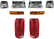 1994 Ford F-150 - 8-Piece Kit Driver and Passenger Side Halogen Headlight, With bulb(s), OE Replacement,  Includes (2) Corner Light, (2) HeadLight, (2) Tail Light, and (2) Turn Signal Light