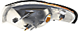 1994 Ford Mustang - 4-Piece Kit Driver and Passenger Side Halogen Headlight, With bulb(s), OE Replacement,  Includes (2) Corner Light and (2) Headlight
