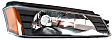 2004 Chevrolet Avalanche 1500 - 4-Piece Kit Driver and Passenger Side Halogen Headlight, With bulb(s), For Models With Body Cladding, Without Decor Package, OE Replacement,  Includes (2) Headlight and (2) Turn Signal Light