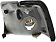 1997 Ford Thunderbird - 4-Piece Kit Driver and Passenger Side Halogen Headlight, With bulb(s), OE Replacement,  Includes (2) Corner Light and (2) Headlight