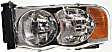 2002-2005 Dodge Ram 1500 - 4-Piece Kit Driver and Passenger Side Halogen Headlight, With bulb(s), New Body Style, OE Replacement, Includes (2) Headlight and (2) Fog Light