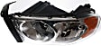2002-2005 Dodge Ram 1500 - 4-Piece Kit Driver and Passenger Side Halogen Headlight, With bulb(s), New Body Style, OE Replacement, Includes (2) Headlight and (2) Fog Light