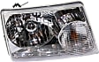 2006 Ford Ranger - 4-Piece Kit Driver and Passenger Side Halogen Headlight, With bulb(s), OE Replacement,  Includes (2) Corner Light and (2) Headlight