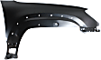 2004 Toyota 4Runner - 5-Piece Kit Front Primed Bumper Cover,  Includes (1) Bumper Cover, (2) Fender, and (2) Fender Liner