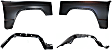 4-Piece Kit, Front, Driver and Passenger Side Fender, With Antenna Hole, Includes (2) Fender and (2) Fender Liner