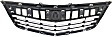 2011-2014 Acura TSX - 3-Piece Kit, Grille Textured Black, 4-Door, Sedan, Includes (1) Grille and (2) Grille Trim