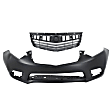 2011-2014 Acura TSX - 2-Piece Kit Front Primed Bumper Cover, Includes (1) Bumper Cover and (1) Grille