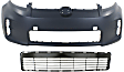 2013 Scion xB - 2-Piece Kit Front Primed Bumper Cover,  Includes (1) Bumper Cover and (1) Bumper Grille