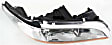 3-Piece Kit Driver and Passenger Side Halogen Headlight, Without bulb(s), Sedan, OE Replacement, Includes (1) Bumper Cover and (2) Headlight