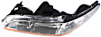 3-Piece Kit Driver and Passenger Side Halogen Headlight, Without bulb(s), Sedan, OE Replacement, Includes (1) Bumper Cover and (2) Headlight
