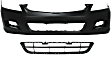 2-Piece Kit, Front Primed Bumper Cover, Sedan, Includes (1) Bumper Cover and (1) Bumper Grille