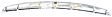 2011-2012 Honda Accord - 6-Piece Kit Grille Trim, Driver and Passenger Side, Upper and Lower, Chrome, Sedan, Includes (5) Grille Trim and (1) Grille Assembly