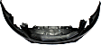 2011 Honda Accord - 2-Piece Kit Front Primed Bumper Cover, Sedan,  Includes (1) Bumper Cover and (1) Grille
