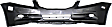 2011-2012 Honda Accord - 2-Piece Kit, Front Primed Bumper Cover, Includes (1) Bumper Cover and (1) Grille