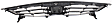2011-2012 Honda Accord - 2-Piece Kit, Front Primed Bumper Cover, Includes (1) Bumper Cover and (1) Grille