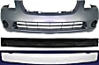 3-Piece Kit, Front Primed Bumper Cover, Includes (1) Bumper Absorber, (1) Bumper Cover, and (1) Bumper Reinforcement