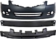 3-Piece Kit, Front Primed Bumper Cover, Sedan, Includes (1) Bumper Absorber, (1) Bumper Cover, and (1) Bumper Reinforcement