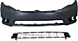 2-Piece Kit, Front Primed Bumper Cover, Includes (1) Bumper Cover and (1) Bumper Grille