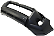 3-Piece Kit, Front Primed Bumper Cover, For Models Without Chrome Trim, With Valance Panel, CAPA Certified, Includes (1) Bumper Cover and (2) Fog Light