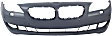 3-Piece Kit, Front Primed Bumper Cover, Sedan, For Models Without M Package and Side View Camera, Includes (1) Bumper Cover and (2) Fog Light