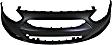 3-Piece Kit, Front Primed Bumper Cover, Includes (1) Bumper Cover and (2) Fog Light