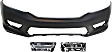 3-Piece Kit, Front Primed Bumper Cover, Sedan, Includes (1) Bumper Cover and (2) Fog Light