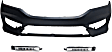3-Piece Kit, Front Primed Bumper Cover, Sedan, Includes (1) Bumper Cover and (2) Fog Light