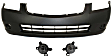 2006 Nissan Altima - 3-Piece Kit Front Primed Bumper Cover, Sedan, Includes (1) Bumper Cover and (2) Fog Light