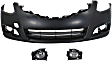 3-Piece Kit, Front Primed Bumper Cover, Coupe, Includes (1) Bumper Cover and (2) Fog Light