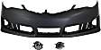3-Piece Kit, Front Primed Bumper Cover, CAPA Certified, Includes (1) Bumper Cover and (2) Fog Light